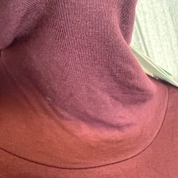 Women's Universal Standard Burgundy Turtleneck Sweater XL - Picture 4 of 8